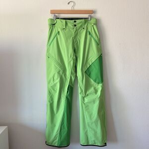 Norrona Narvik Gore-Tex 2L Snow Ski Pants in Atomic Green Size Large